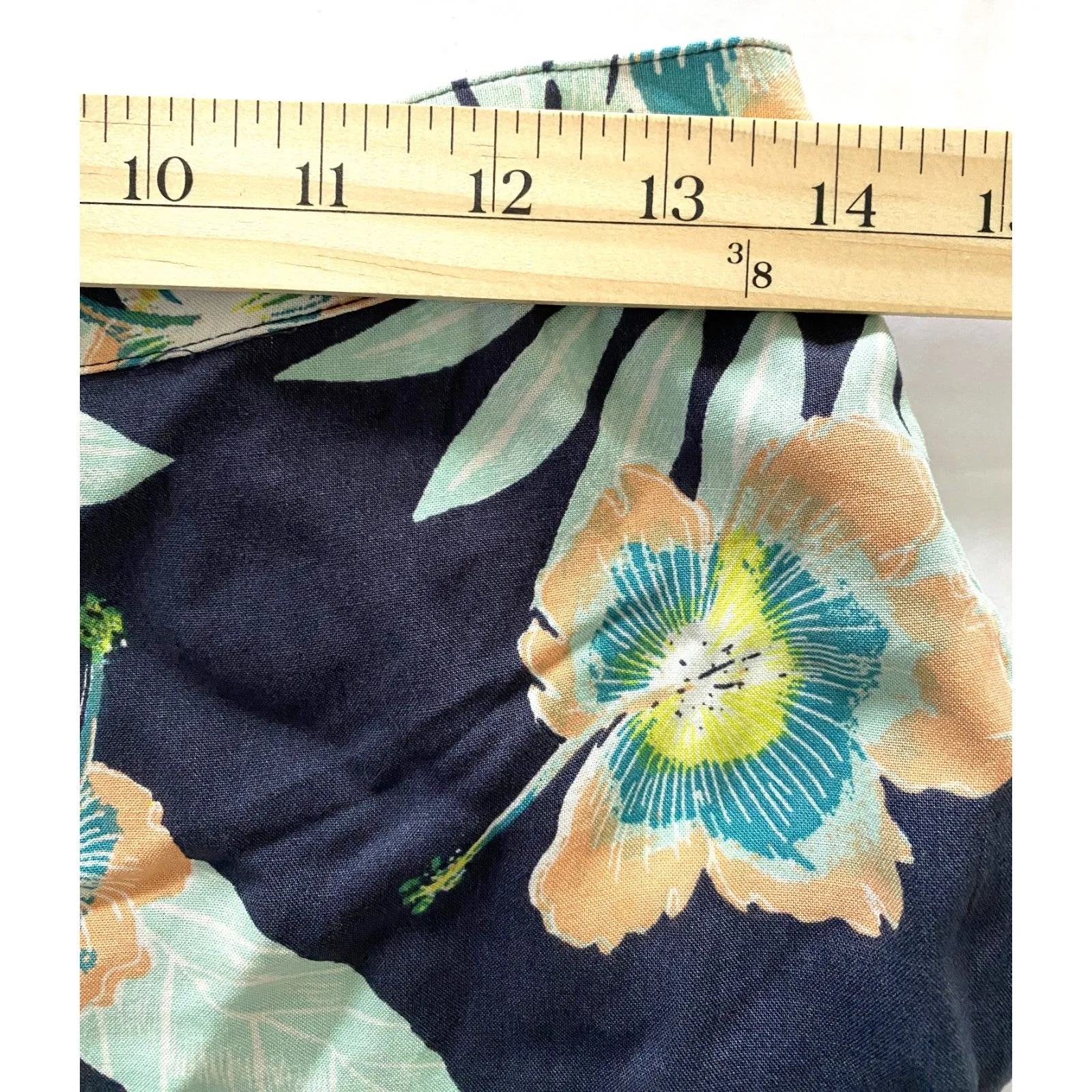 Roxy Face to Love Ruffle Mini Skirt Tropical Leaf Print Flirty Wrap Feminine M - Image 4