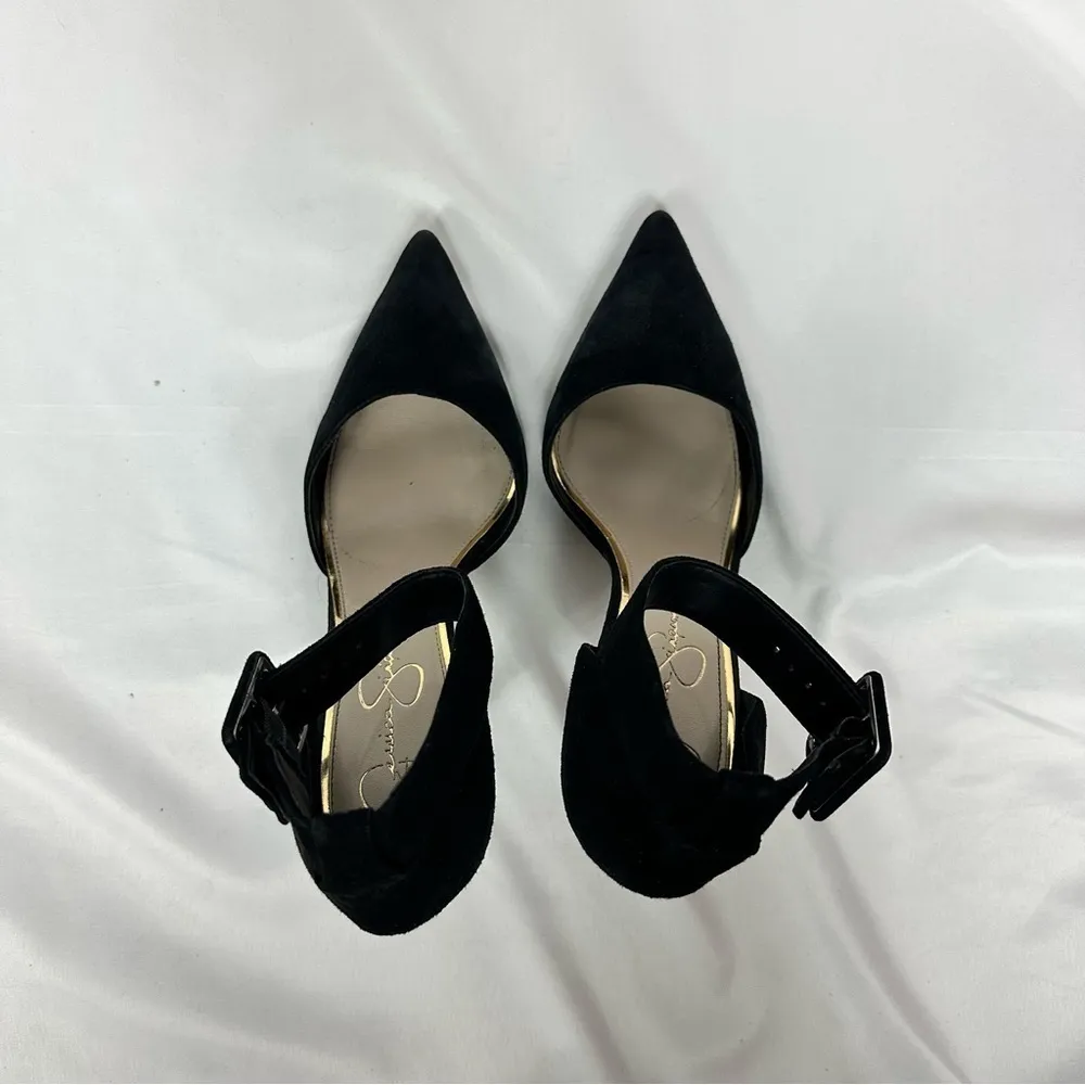 JESSICA Simpson Suede Heels I Black I Size 8.5M - Image 4