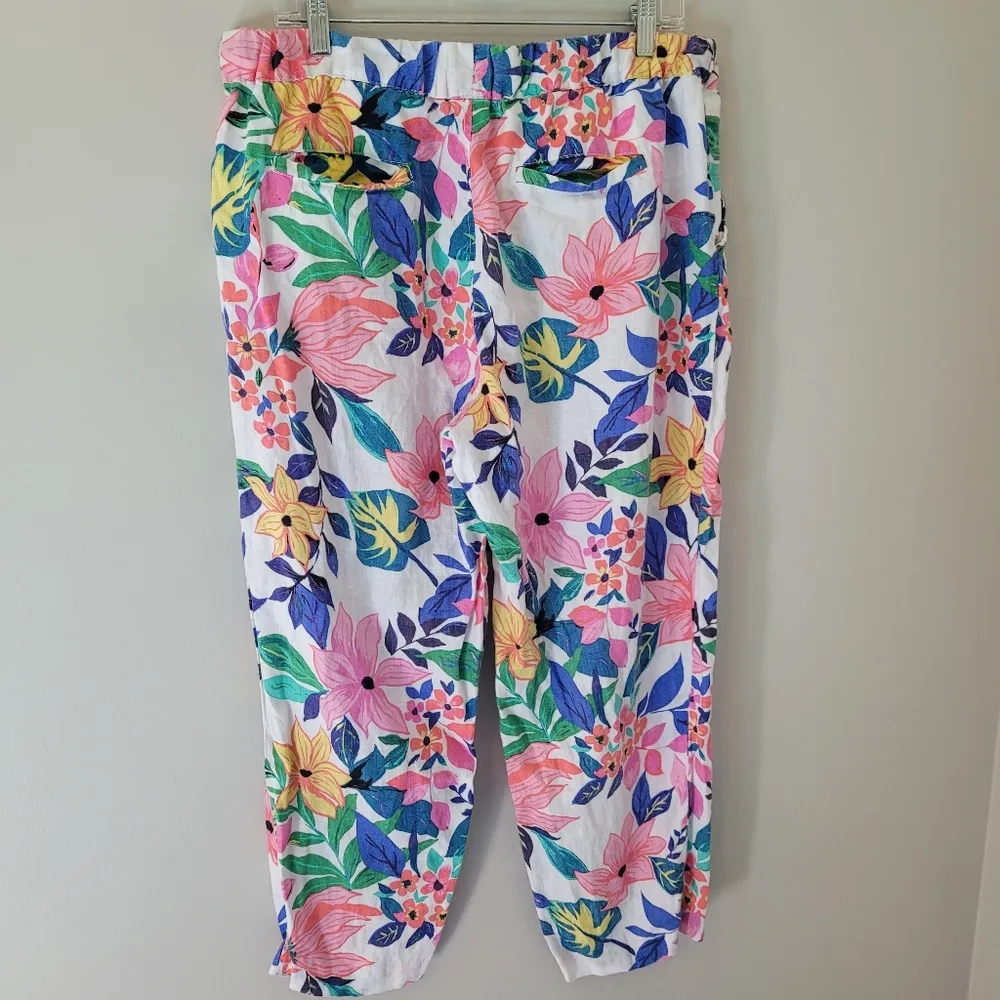C&C California Floral Linen Pants - Image 6