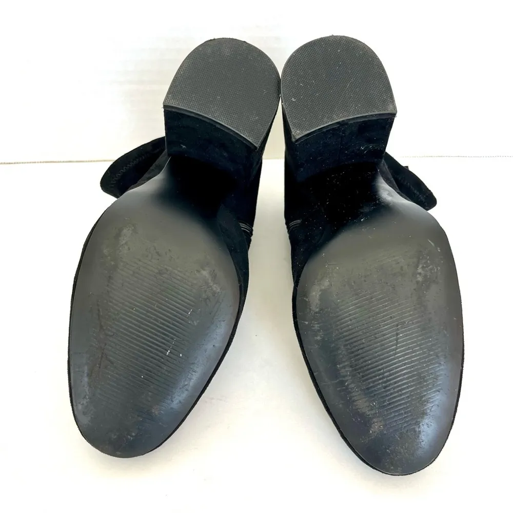 Gaze Black Suede Mid-Calf Booties - Image 5