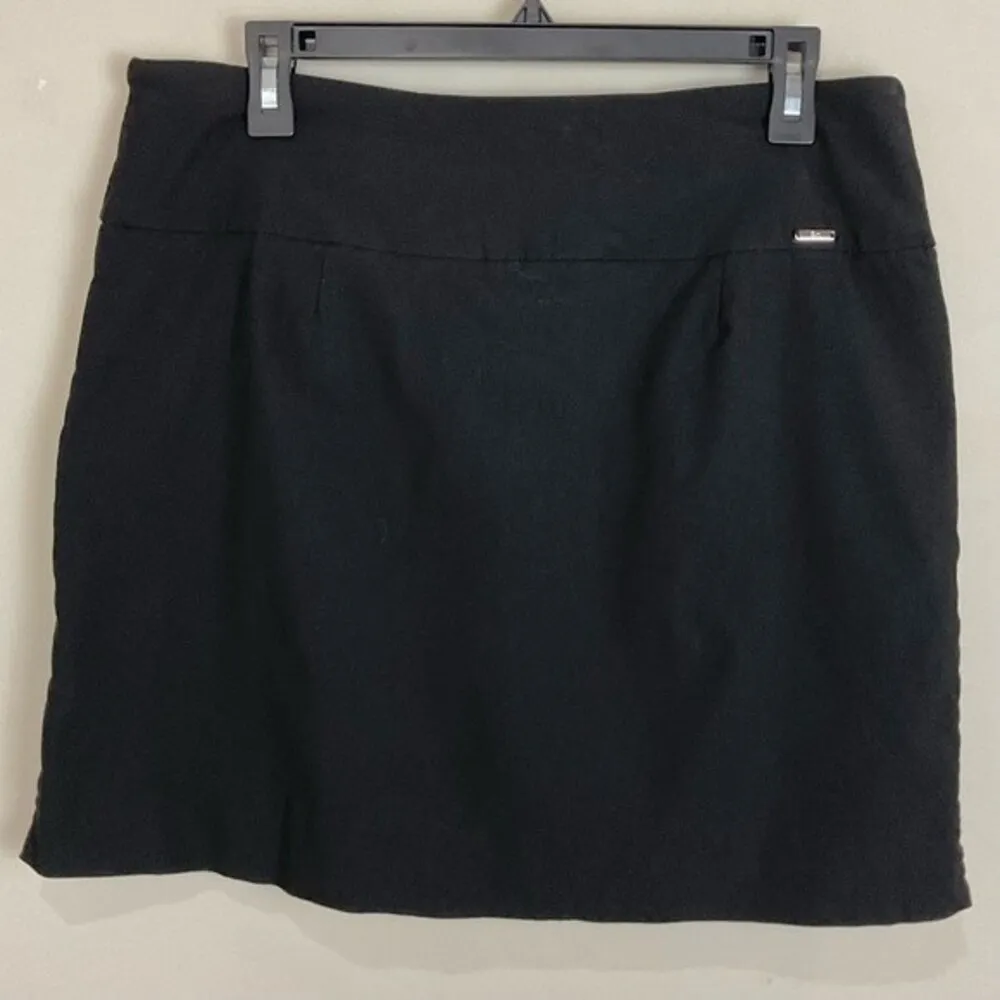 Black Knit Skort Tummy Control Active Ladies Sz Lg Stretch Casual S. C. & Co. - Image 4