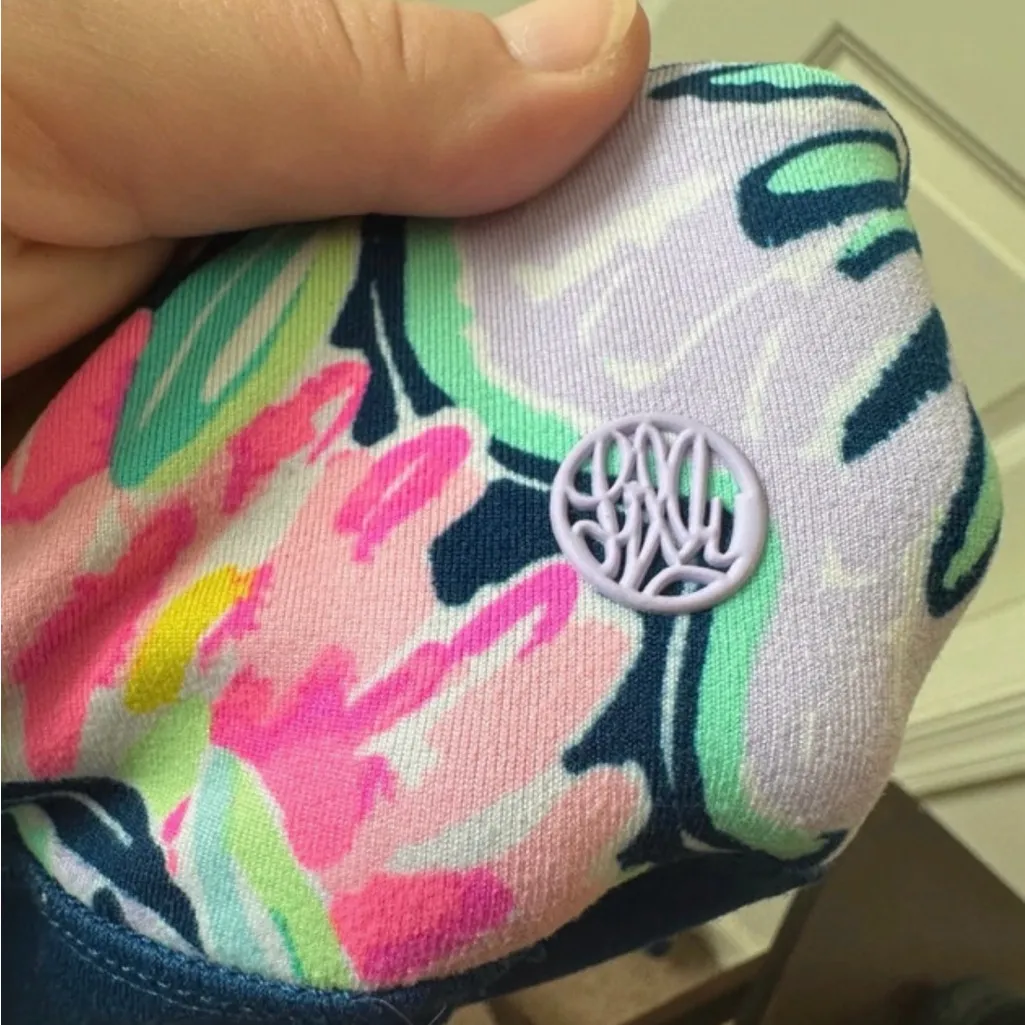 Lilly Pulitzer Noelani Weekender Cropped Leggings Inky Navy Slathouse Size Small - Image 6