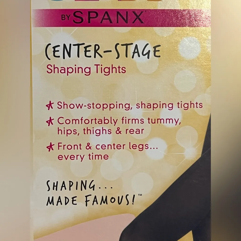 Star Power by Spanx Center Stage Shaping Tights Size E 5'1" - Image 7