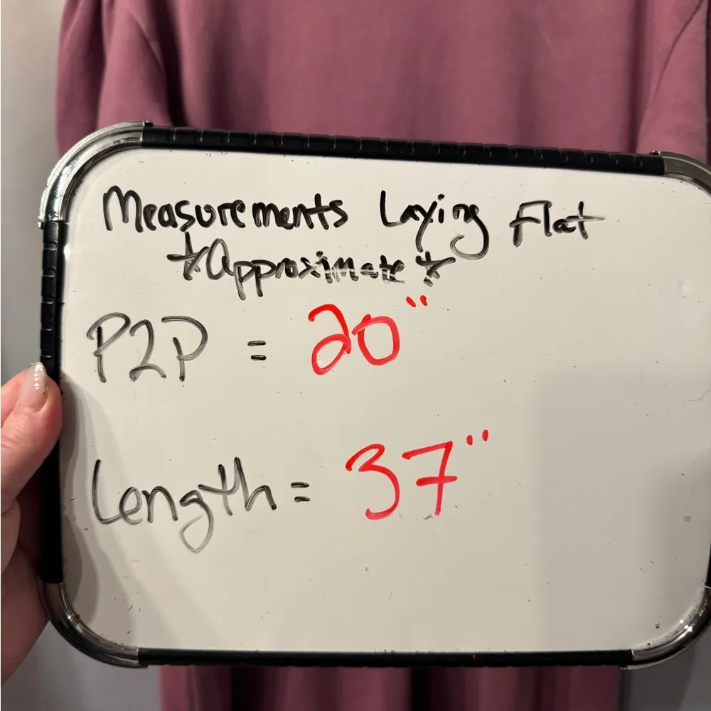 Caslon Short Sleeve Drop Waist Terry Cloth Dress, Oversized Size Small, Pink NWT - Image 2