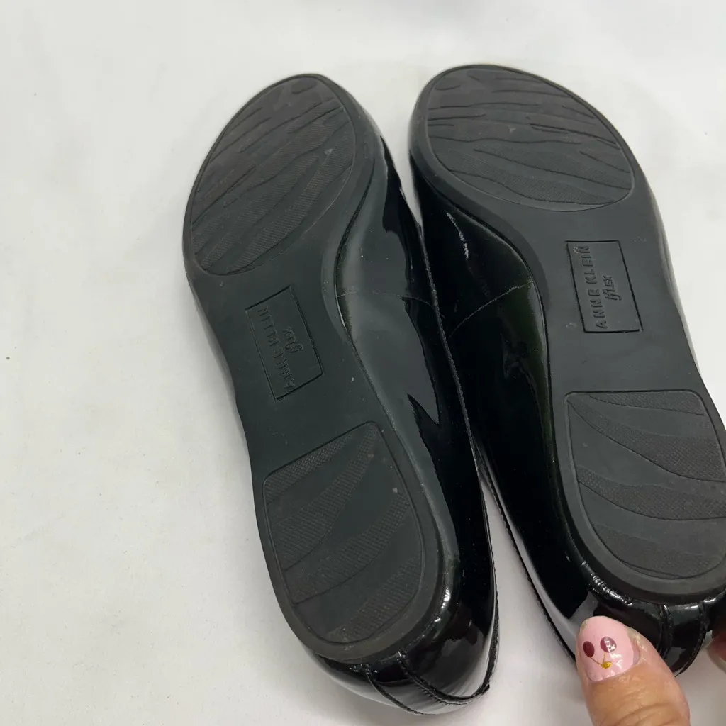 ANNE KLEIN BALLET FLATS BLACK PATENT LEATHER NEW IFLEX‎ SHOES SZ 6 - Image 8