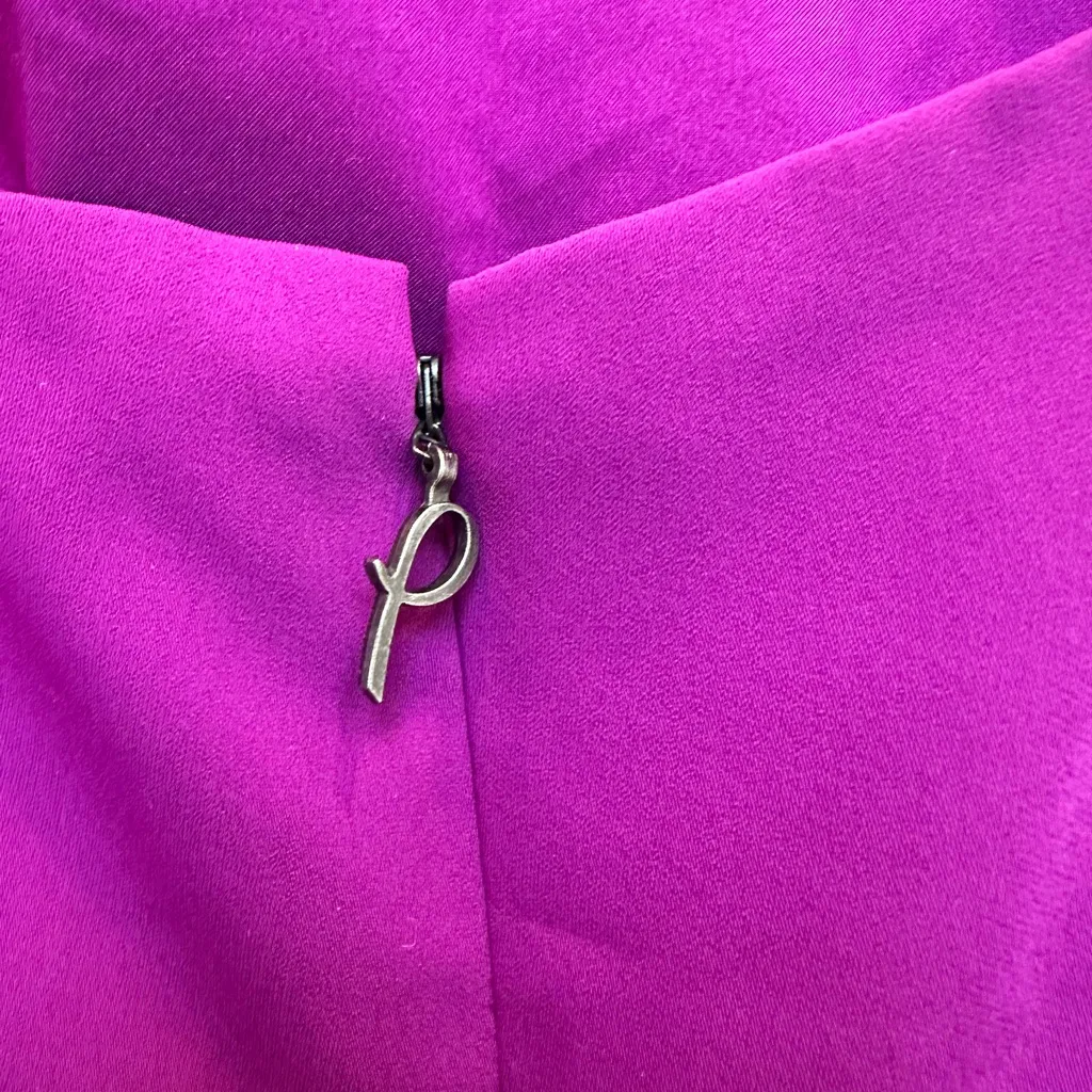 Pamella Roland Chic Party Magenta Purple Beaded Cutout Sheath Dress Size 4 - Image 7