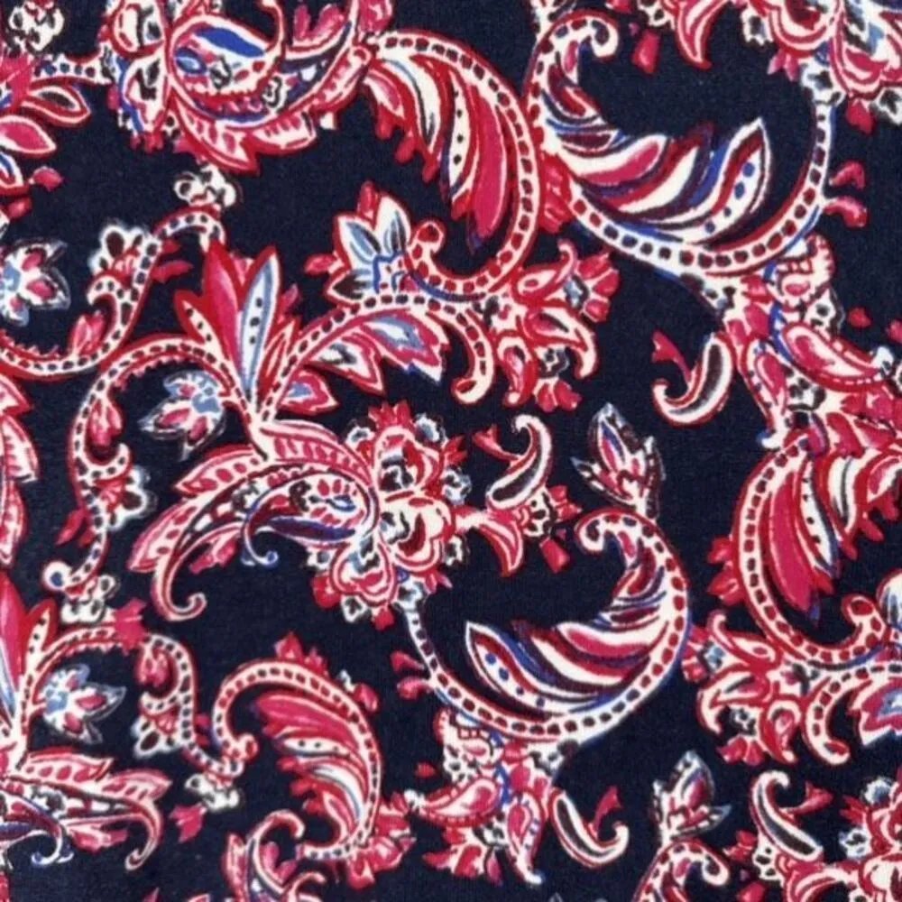 Talbots Womens Floral Paisley Cotton Blend Long Sleeve Sweater Top Multicolor 3X - Image 9