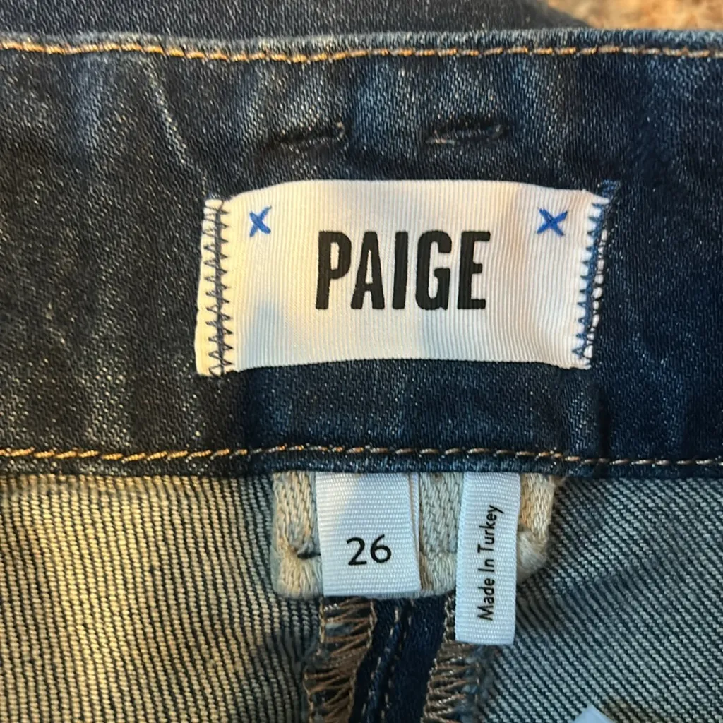 NWT Paige Dion Cargo Pockets Gracie Lou Wide Leg Jean Size 26 - Image 11