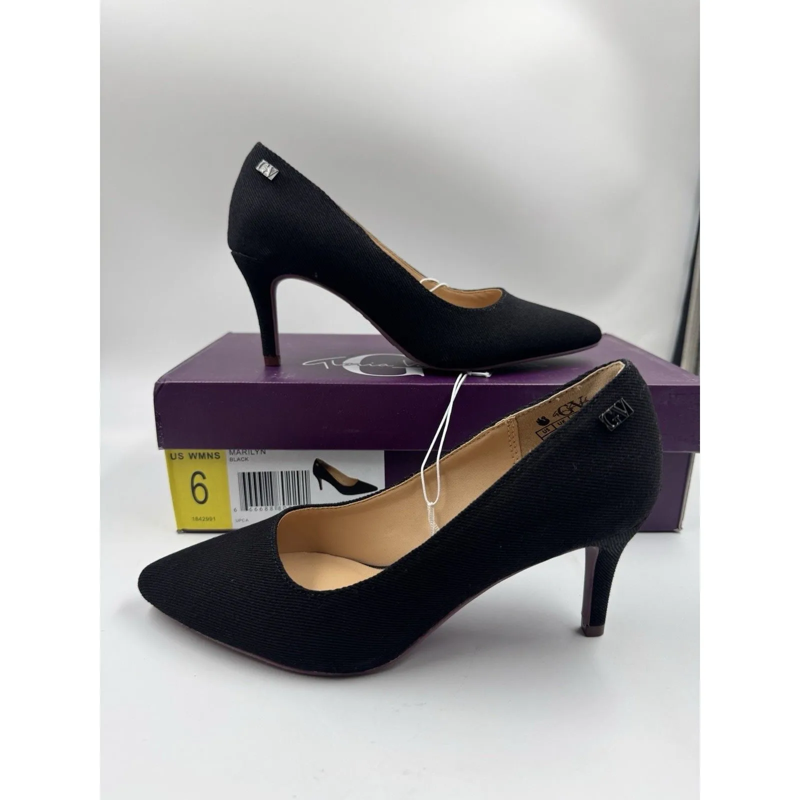 New Gloria Vanderbilt Women's Marilyn Pumps Black Closed Toe Heels Sz 6 Shoes - Image 6