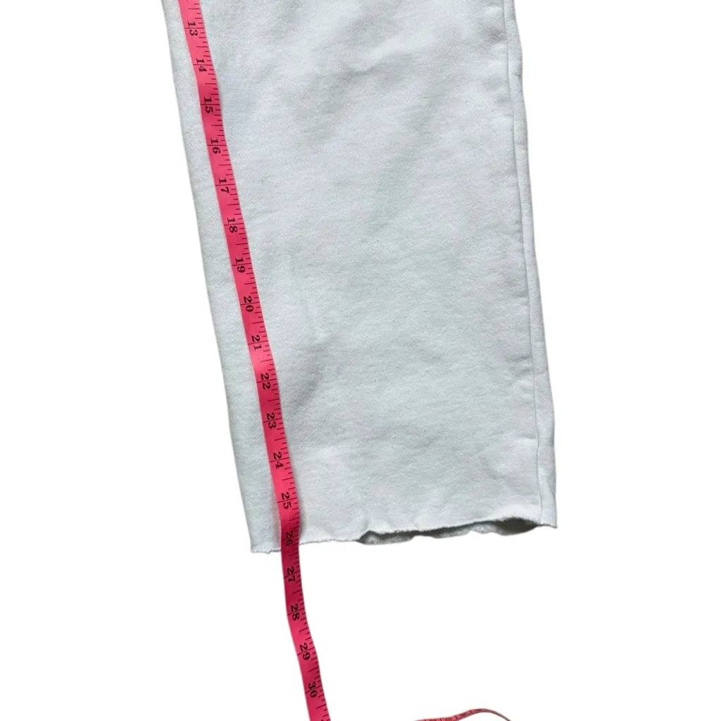 Brandy Melville white Wide Leg Low Rise sweatpants one size - Image 5