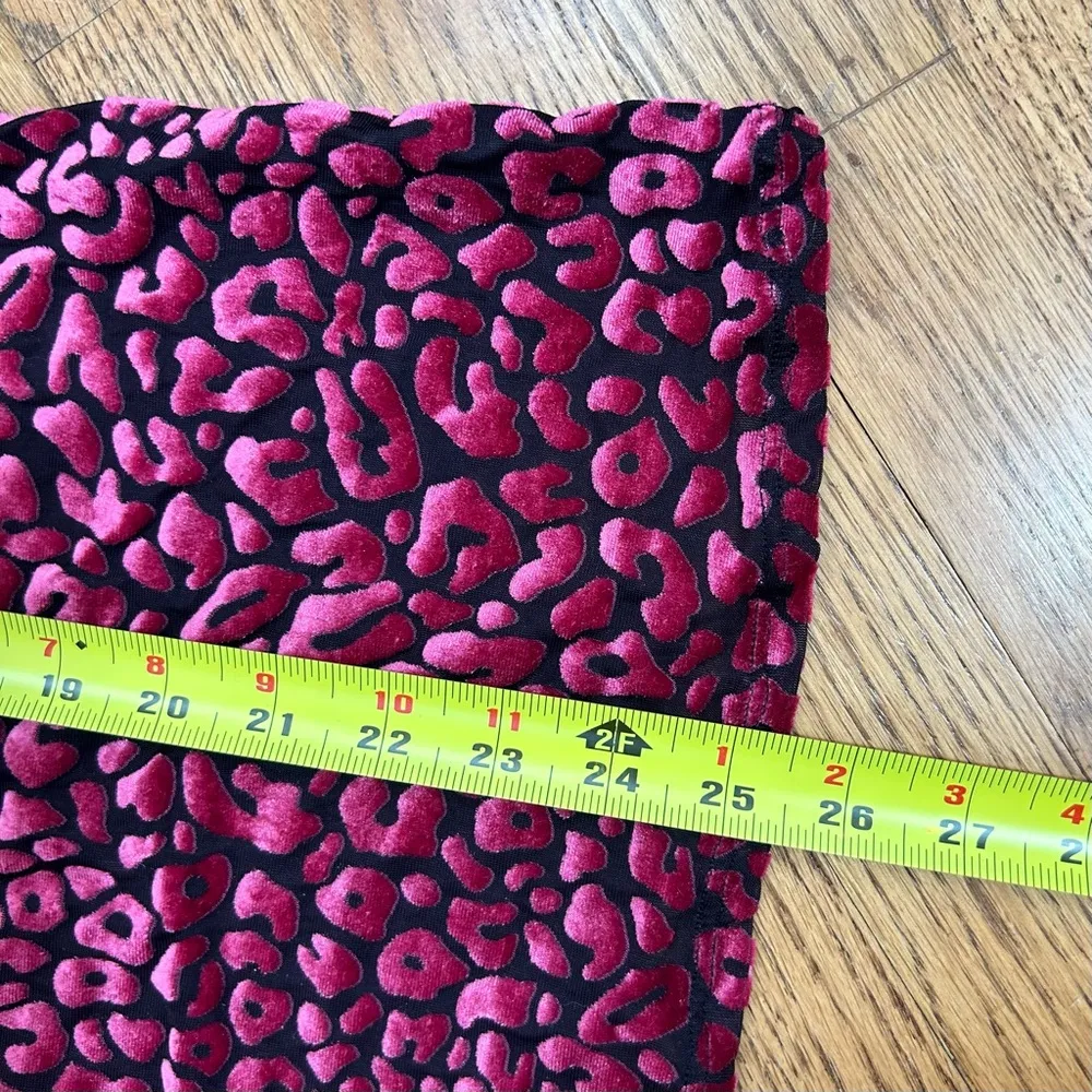 RACHEL Rachel Roy Val Turtleneck November Fuchsia Leopard Print Top Pink Size 1X - Image 8