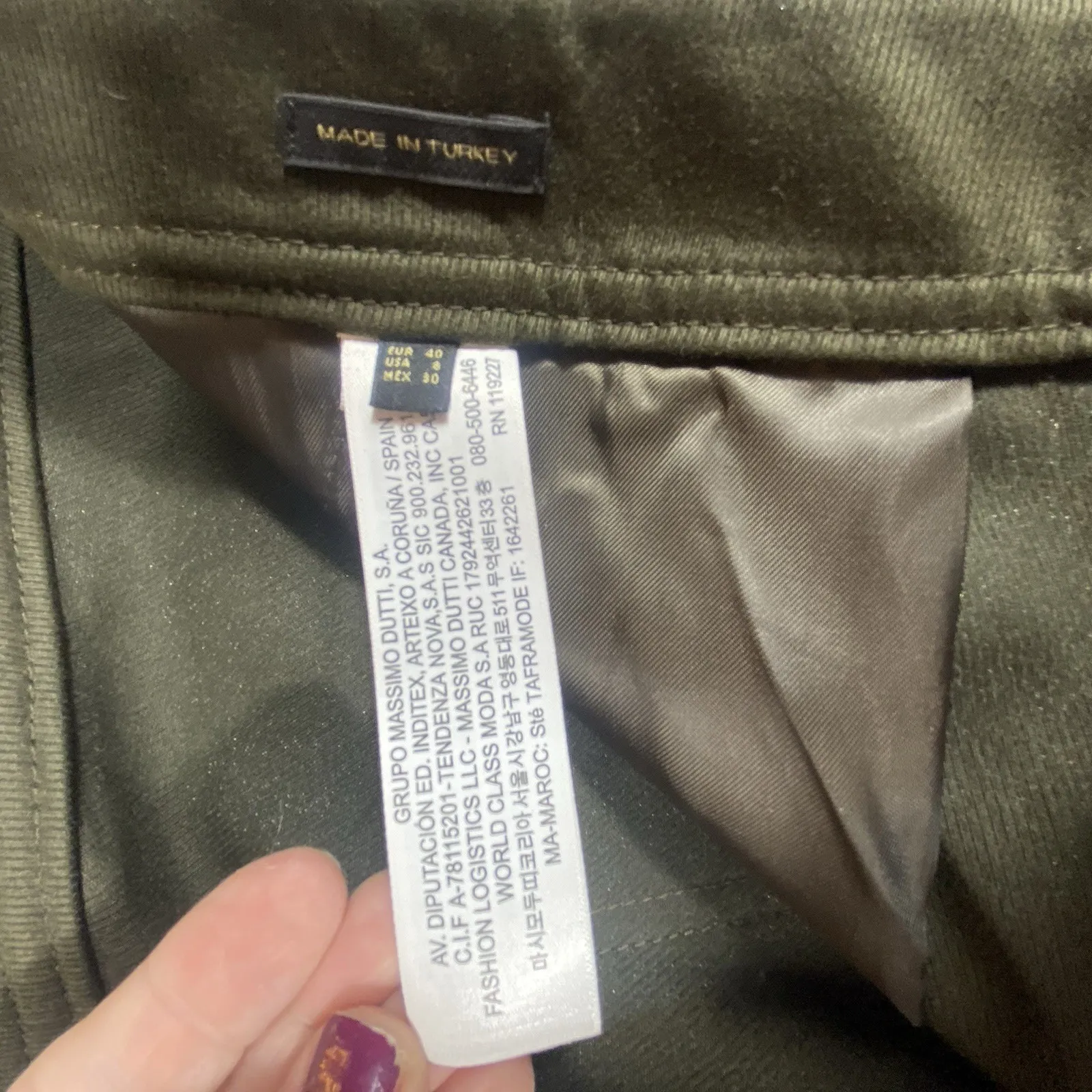 Massimo Dutti Womens Size 8 Kick Flare Trousers Pants Leg Seams Designer Career - Image 7