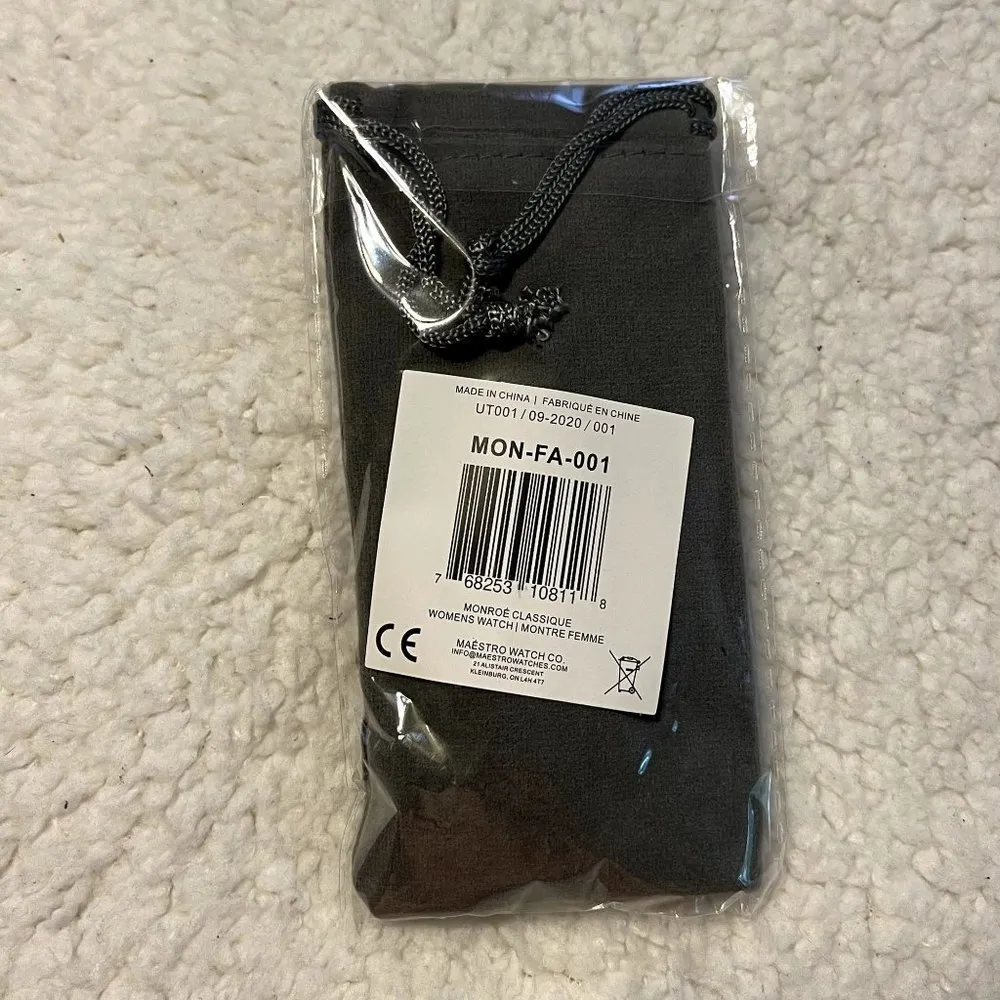 NWT Monroe Classique Rose Gold Watch with Dust Bag - Image 56