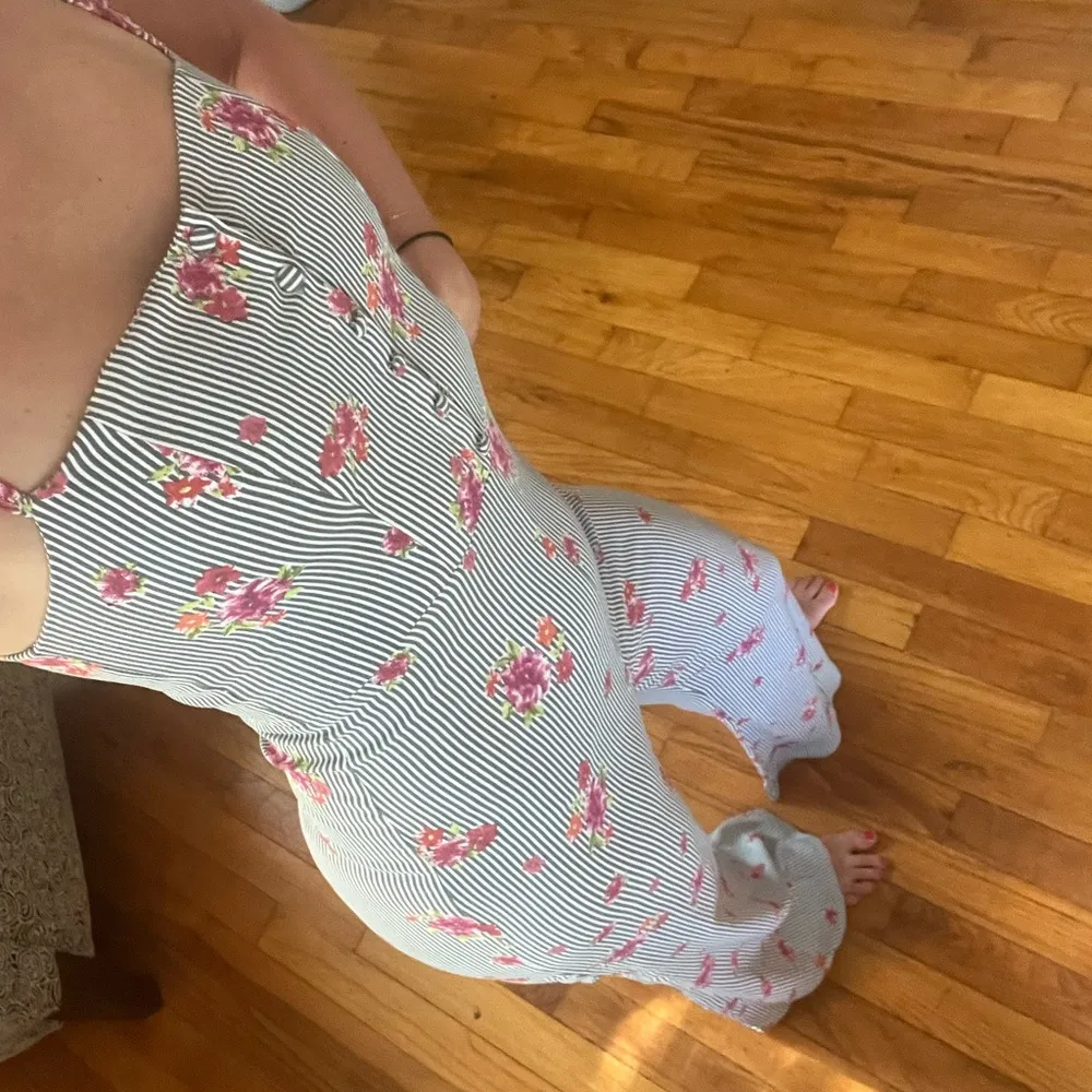 Floral striped jumpsuit - Image 3