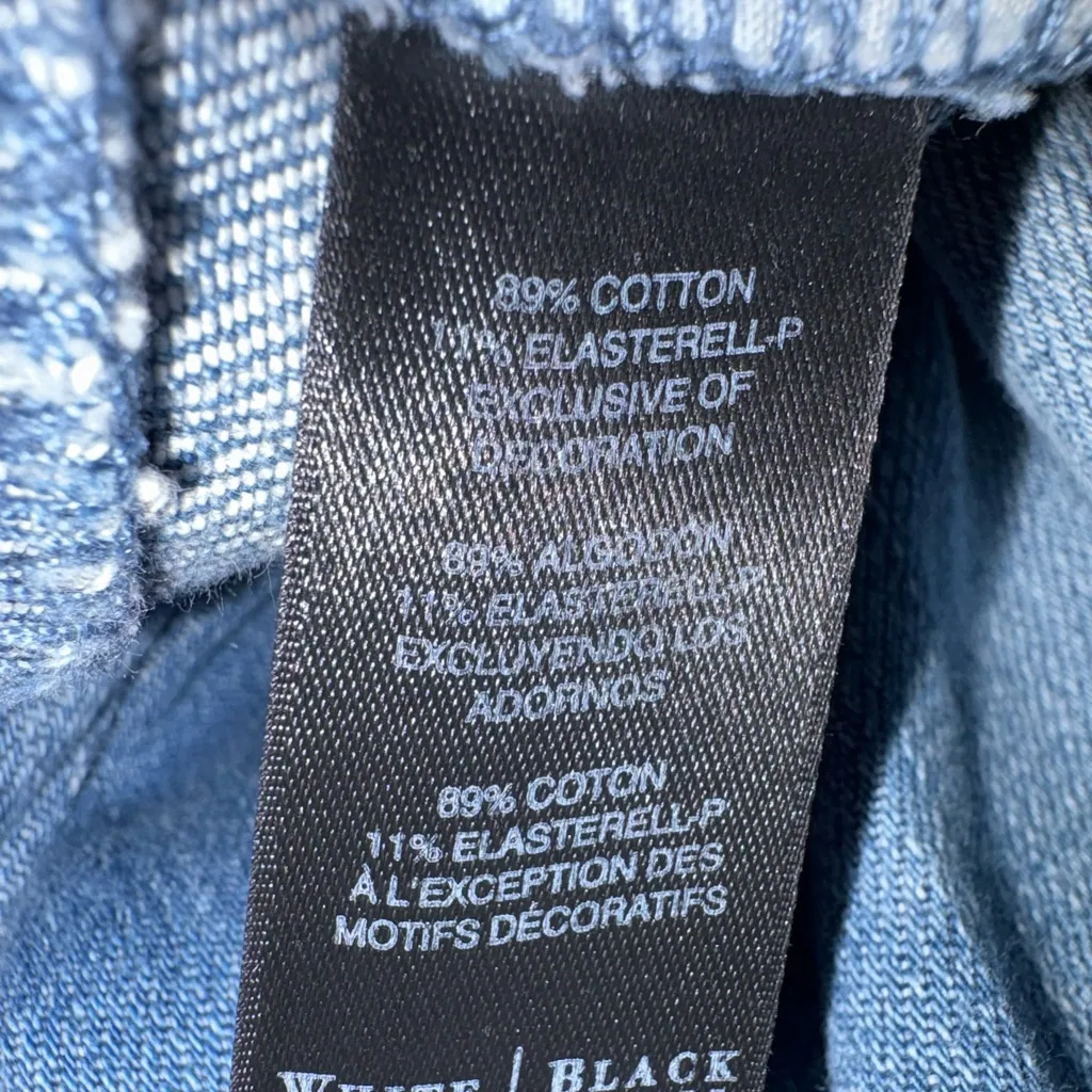 White House Black Market The Girlfriend Jeans Size 2 Skinny Stretch Distressed - Image 6