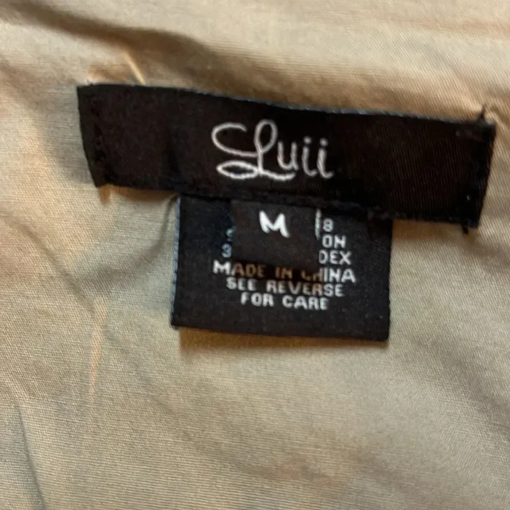 Luii jacket medium neutral jacket denim feel cotton blend cute buttons pockets Tan - Image 10