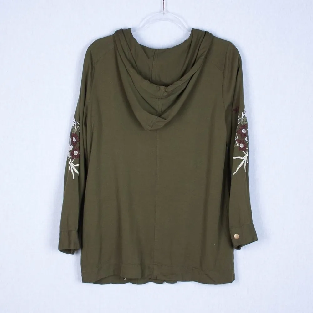 Blue Rain Green Military‎ Utility Jacket Size Small - Image 8