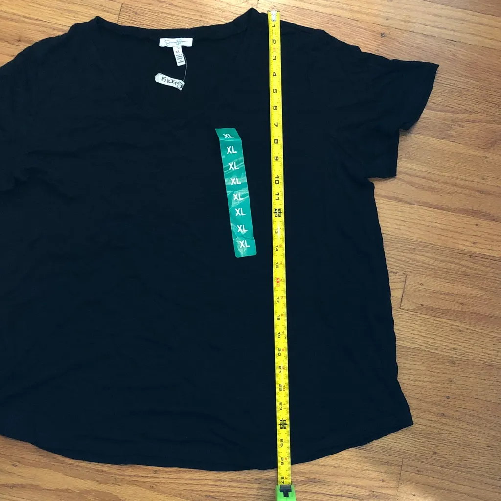Jessica Simpson Classic Black Tee, XL, NWT - Image 3