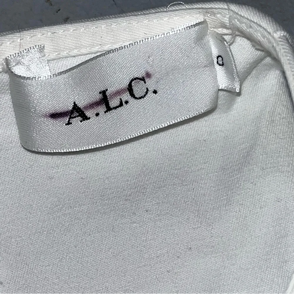 A.L.C. White Valeria Lace Up Sleeveless Dress - Image 7