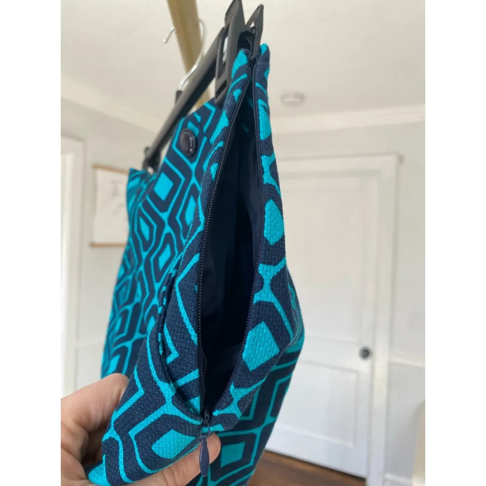 Loft Pencil Mini Skirt Geometric Office Mod Retro Autumn Winter Snow Bunny Event - Image 7