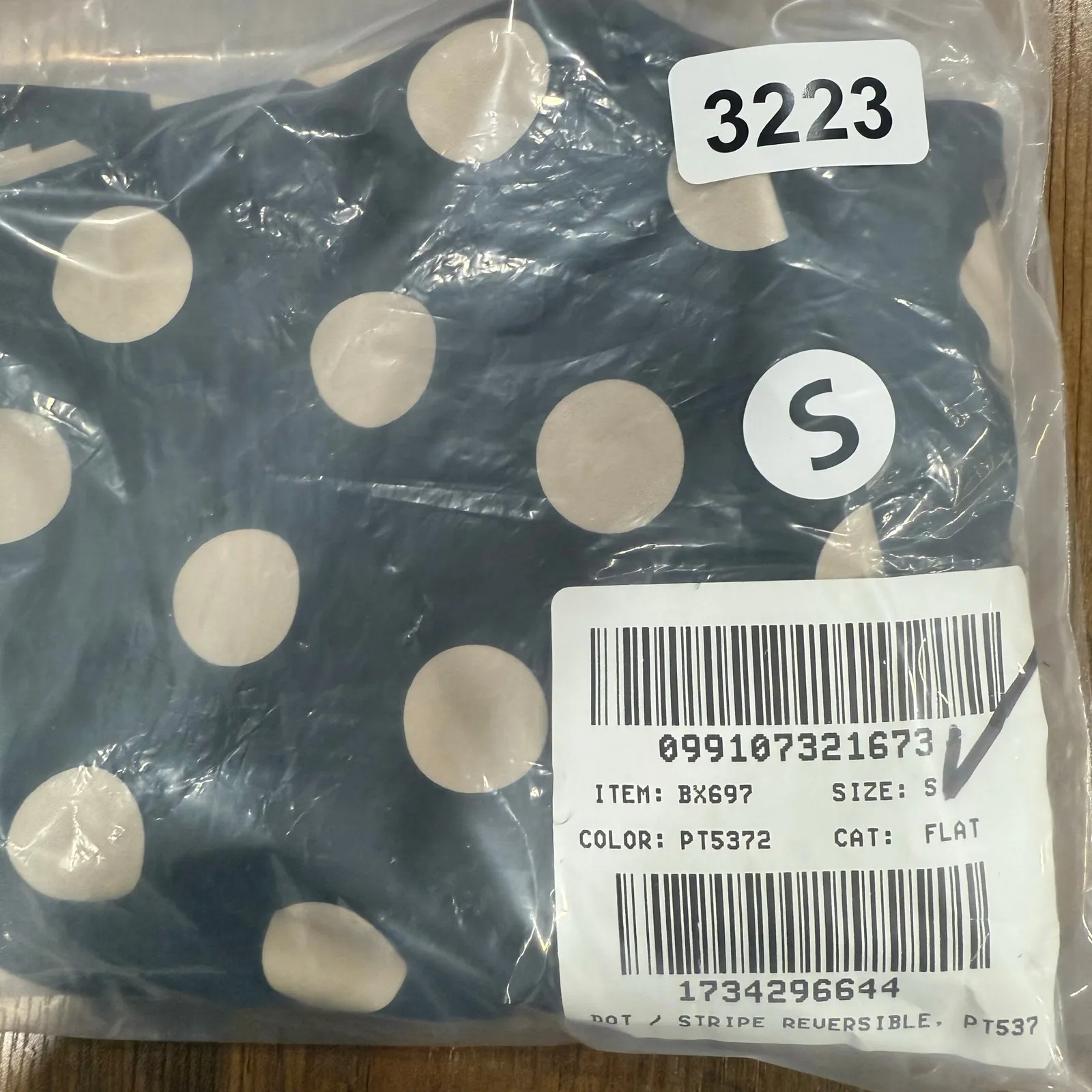 J.Crew Hallie Reversible bikini bottom dot & stripe print High Rise Casual S - Image 5