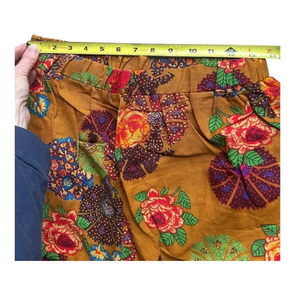 Boho floral pants S/M - Image 6