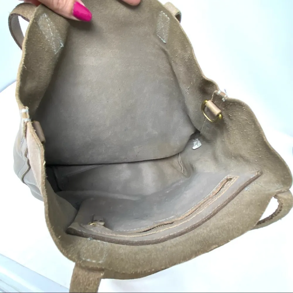 Madewell Medium Transport Tote F5788 English Saddle Leather - Image 6