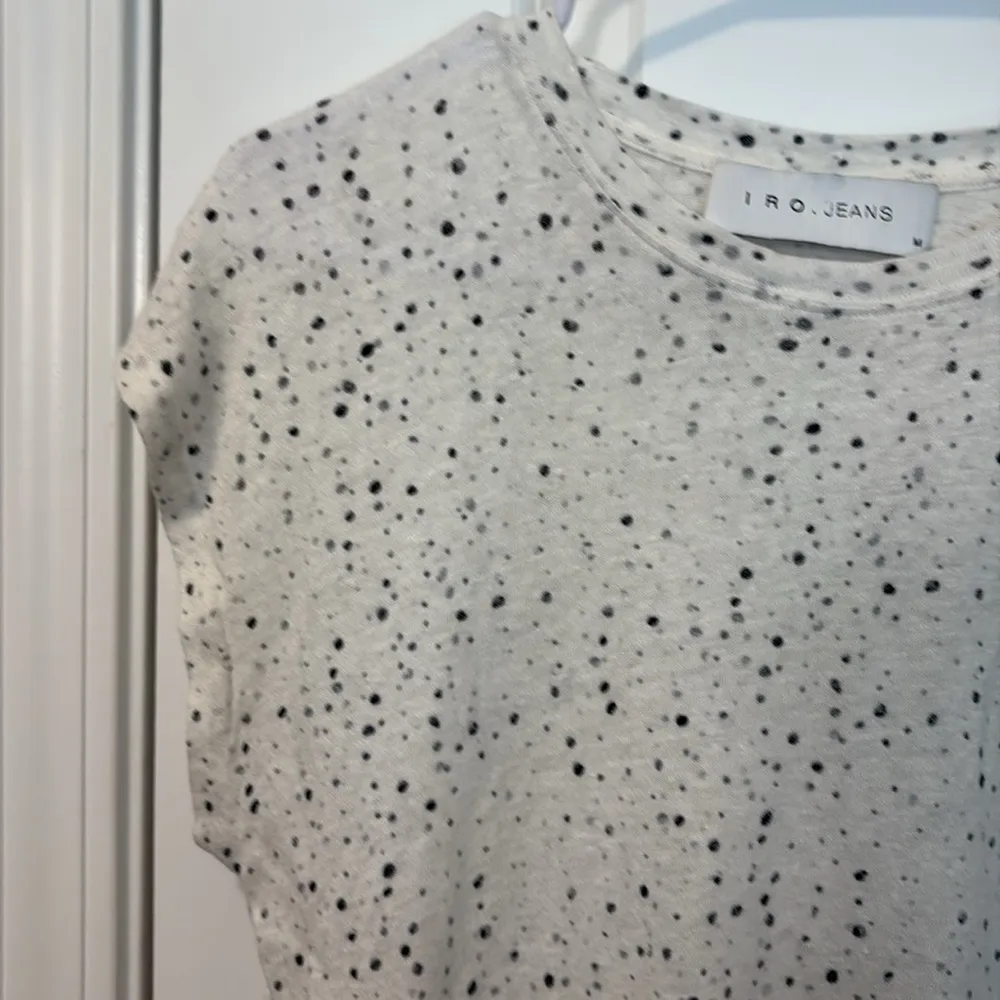 IRO Jeans Clay Distressed Tee Size 100% linen Medium - Image 4