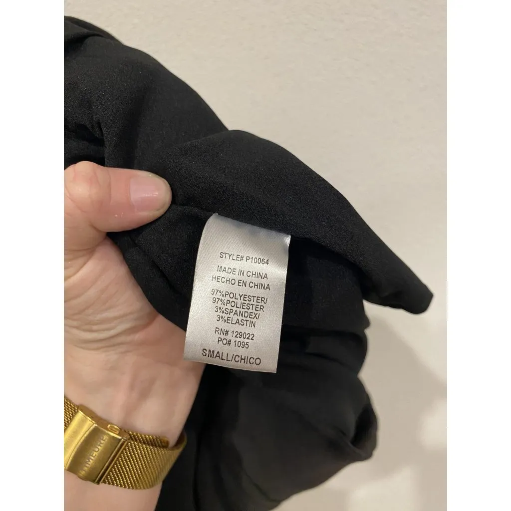 La Reine Shorts Womens Small Black Studded High Rise Embellished Dressy Chic - Image 5