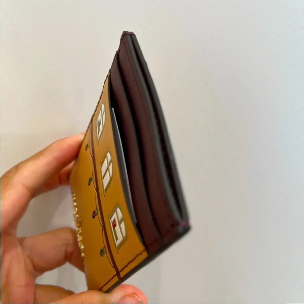 Kate Spade Oh What Fun Gingerbread House Small Slim Cardholder # KJ072 - Image 4