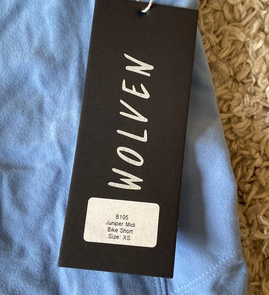Wolven Blue Biker Shorts Size XS - Image 2