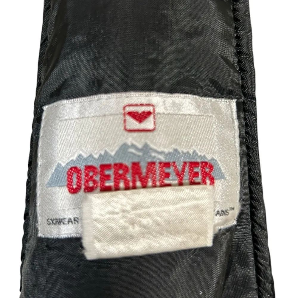 Obermeyer Ski Bib Overalls Obermeyer Wimen Sz 12 Black Snow Pants Vintage - Image 5