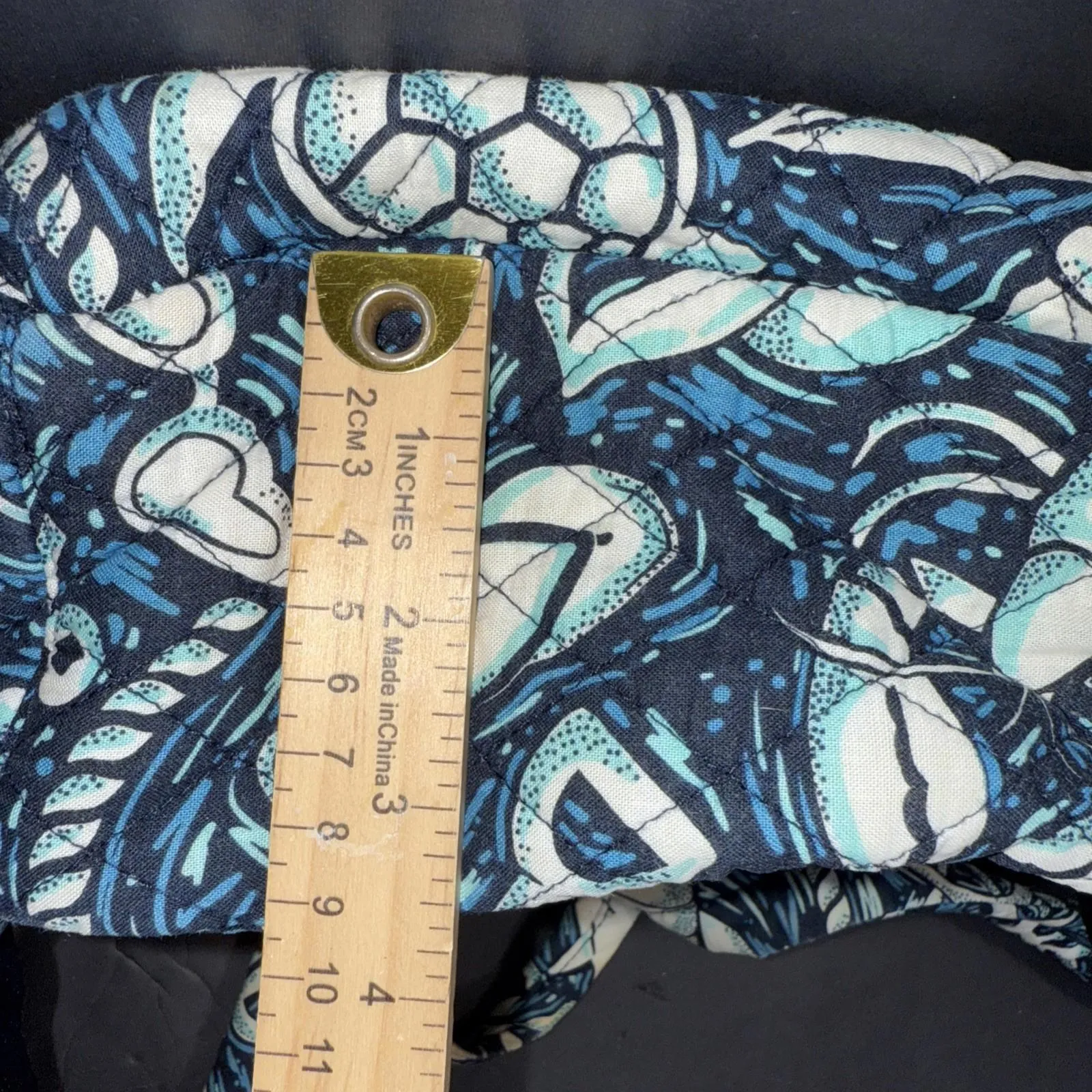 Vera Bradley Essential Compact Quilted Backpack ~”Shore Enough Soft “ - Image 5