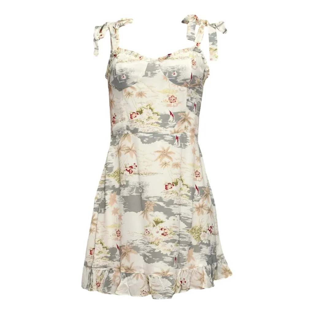 REFORMATION Christine Mini Dress, Long Beach, 8 (US) - Image 10