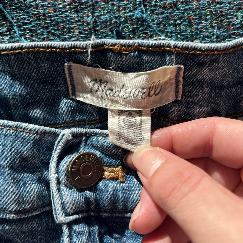 Madewell Classic Straight Jeans Women’s 28 Ultra High Rise Light Wash Denim Y2K - Image 14