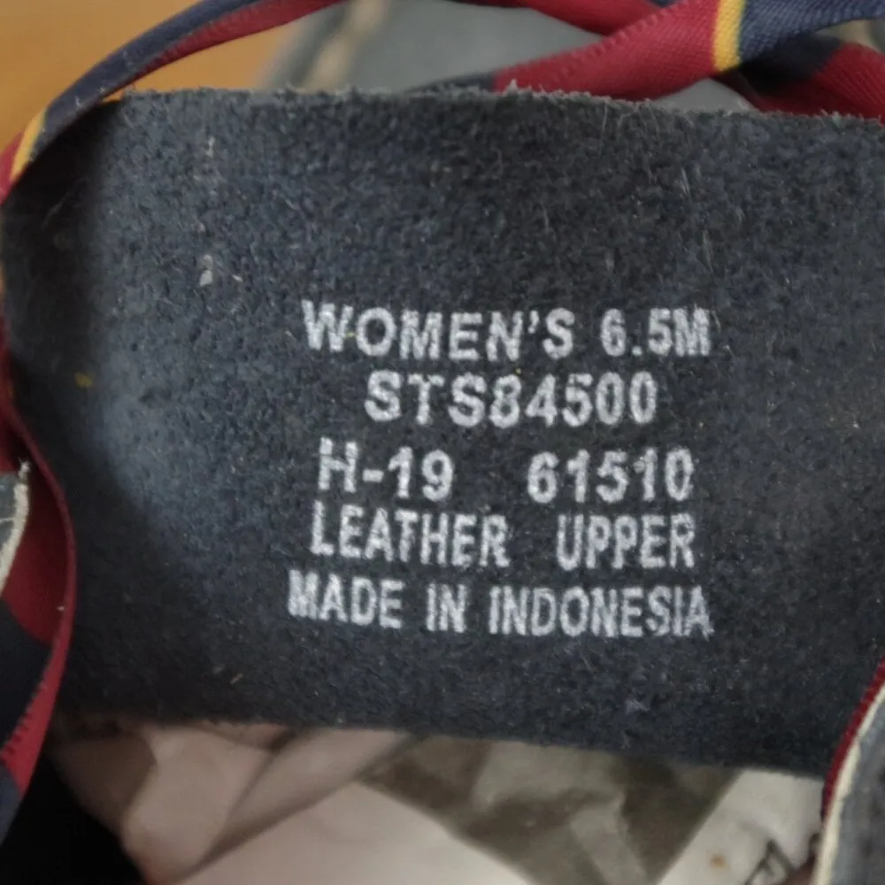 Ladies' Sperry Top-Sider Blue Nubuck Ribbon Lace Boat Shoes 6.5M - Image 3