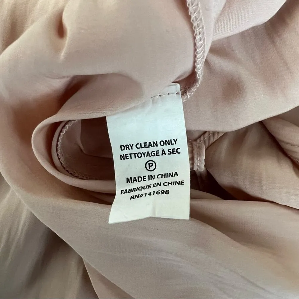 Ramy Brook Caroline Halter Braided Neck Blush Pink Fit And Flare Midi Dress Sz S - Image 9