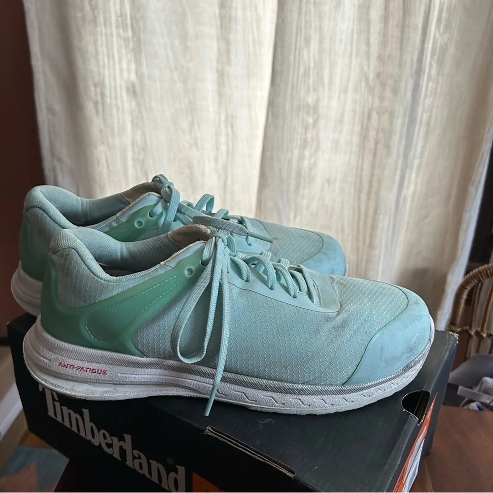 Timberland PRO Day One Safety Drivetrain Composite Toe Work Shoes Blue Sneakers Size 9.5 - Image 3