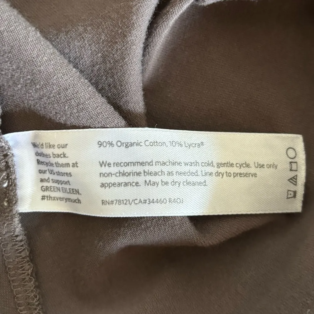 Eileen Fisher Organic Cotton Stretch Jersey Dress - Grey Size XS - Image 7