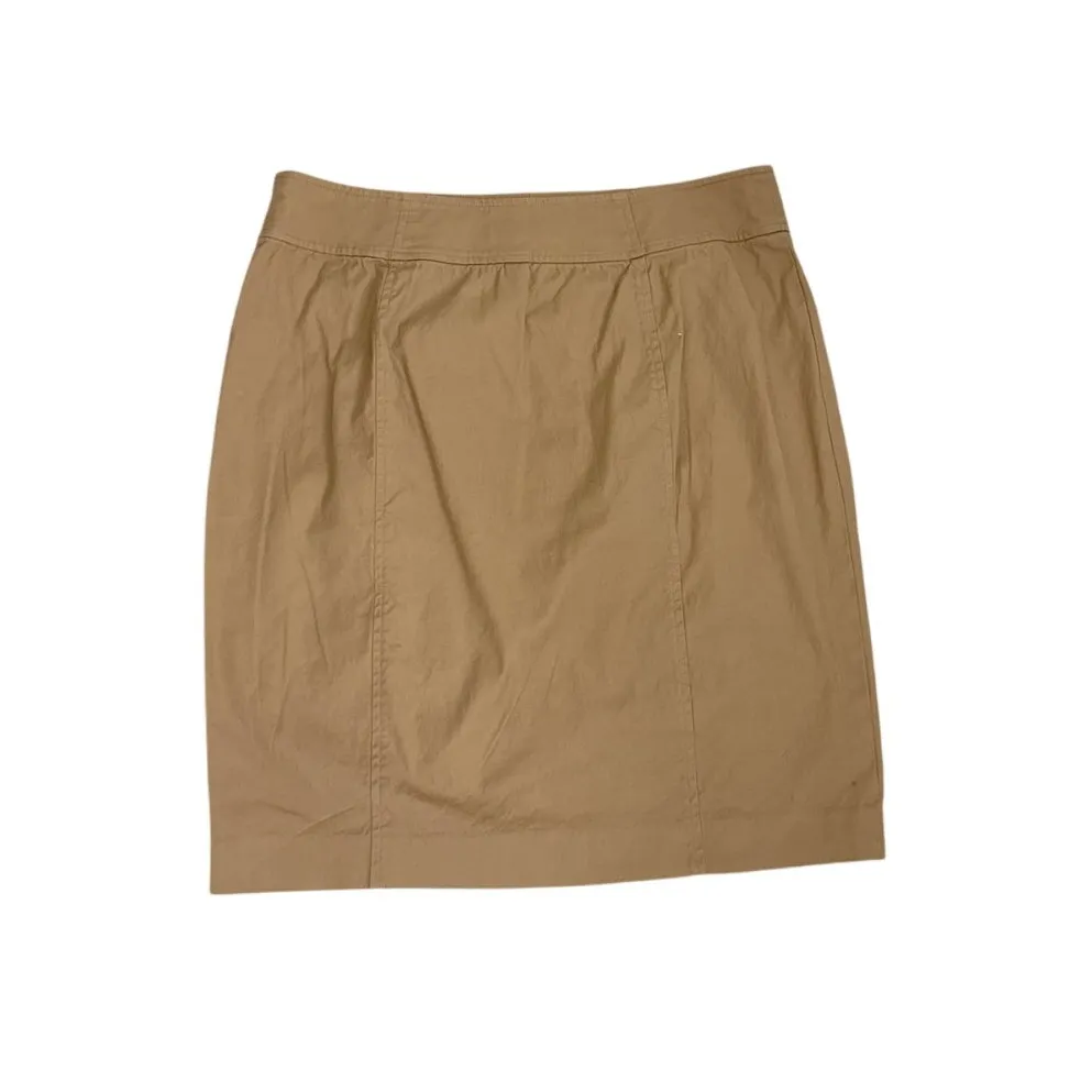 Lauren Ralph Lauren Khaki Straight Minimalist  Pencil Skirt Size Women's 10 - Image 3