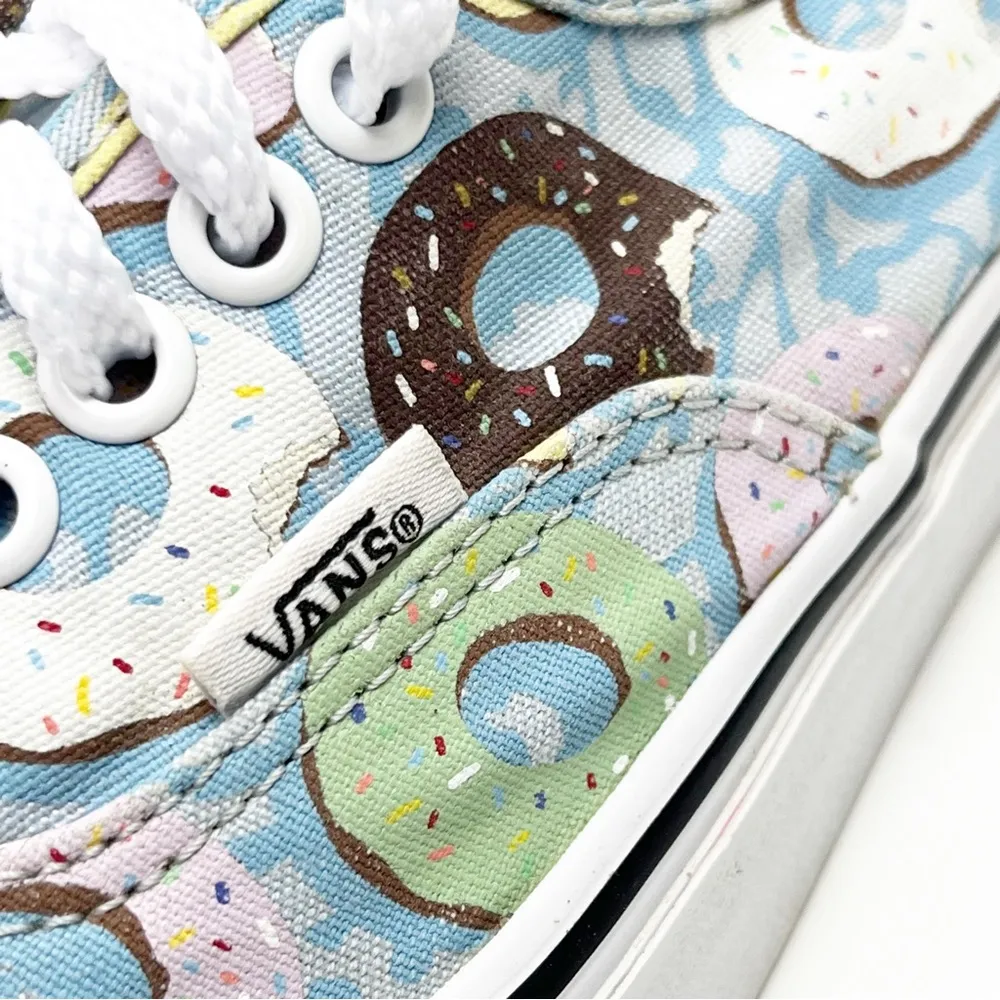 VANS Late Night Donut Print Skateboard Low Top Lace Up Sneakers, Size 8 - Image 4