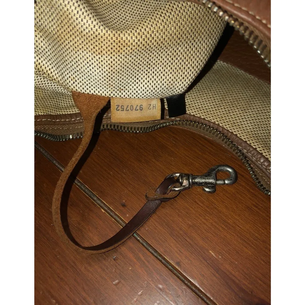 bag shoulder bag Cognac pebbled leather - Image 12