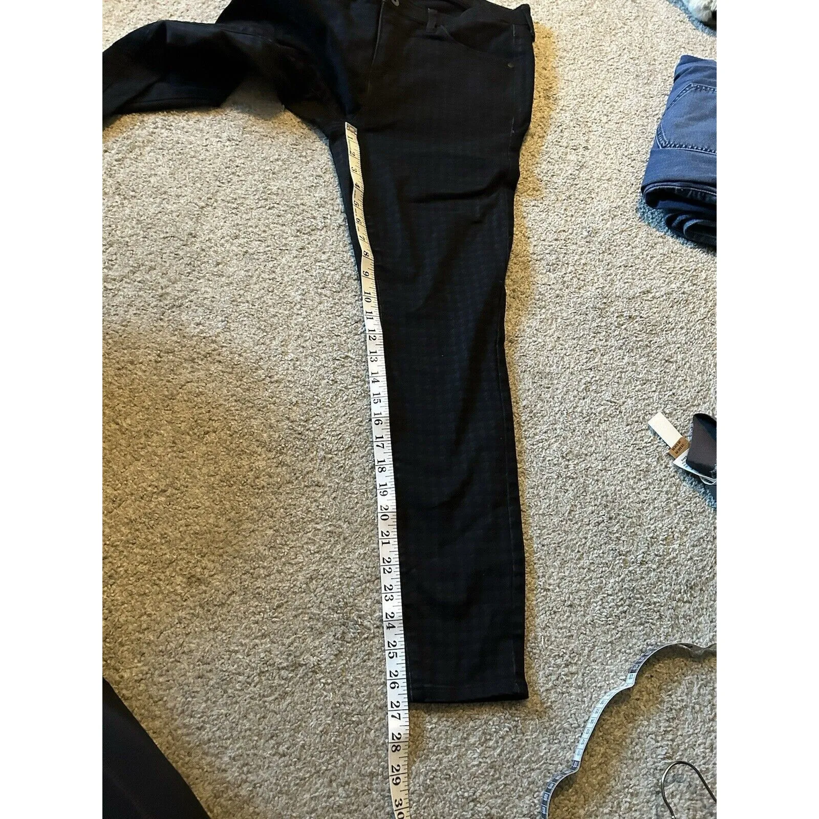 Torrid‎ Jeans 12R Black Super Soft Sky High Rise Skinny Houndstooth Stretch $85 - Image 7