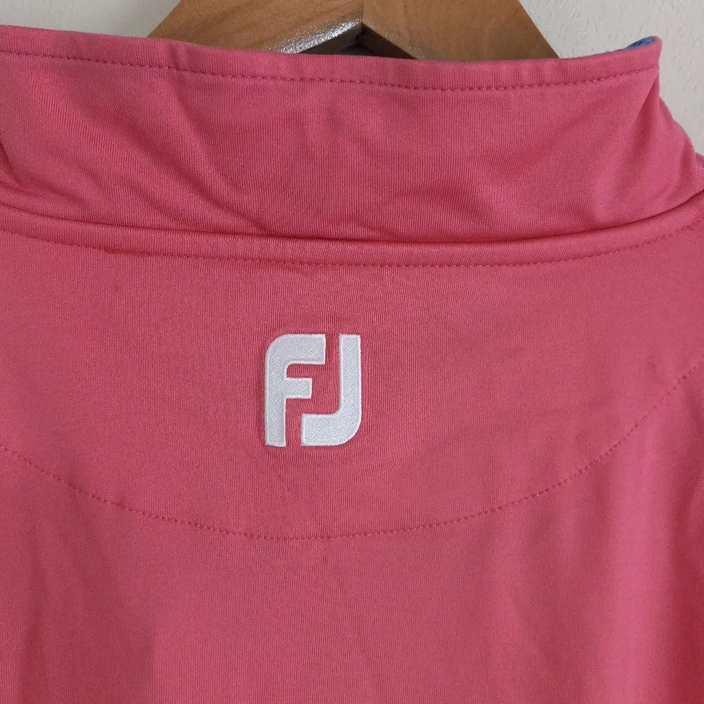 FootJoy L LSU University Club Quarter Zip Golf Pullover in Grapefruit Pink Size L - Image 7