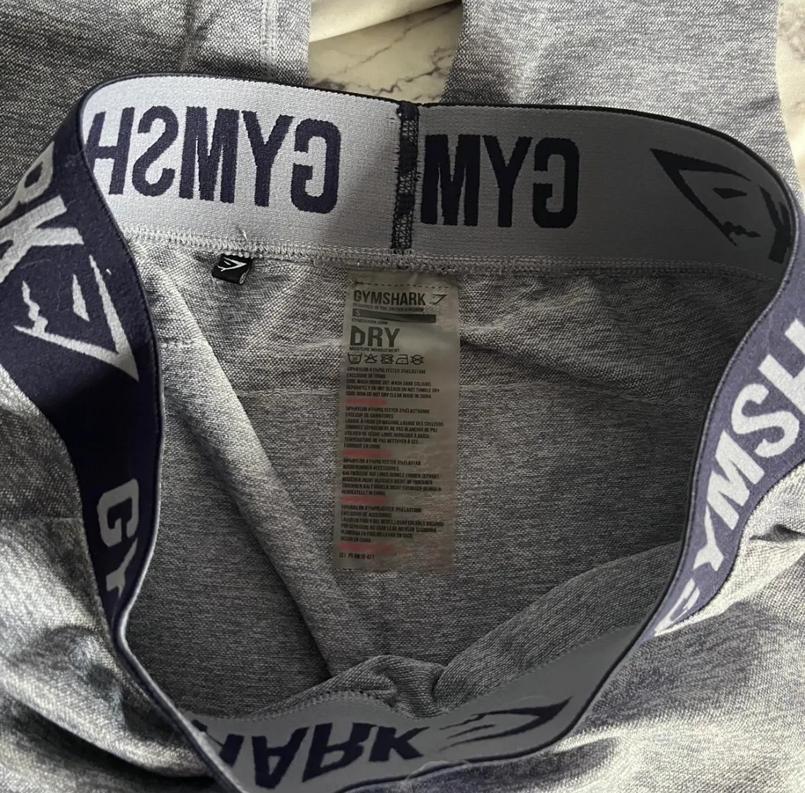 Gymshark seamless leggings in heather grey with signature butt contour  - Image 7