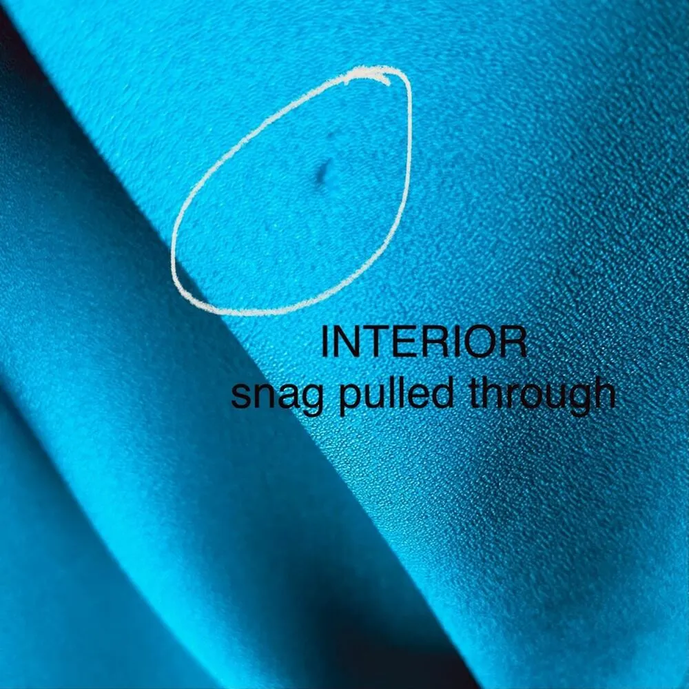 NSR Teal Ruffle Bell Short Sleeve Blouse Small - Image 10