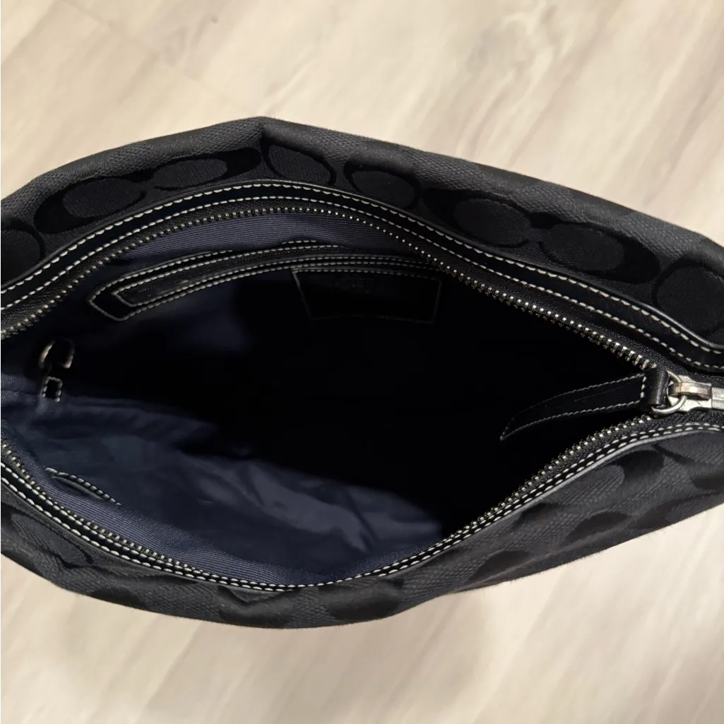 Coach y2k Black Shoulder Duffle Bucket Bag - Image 5