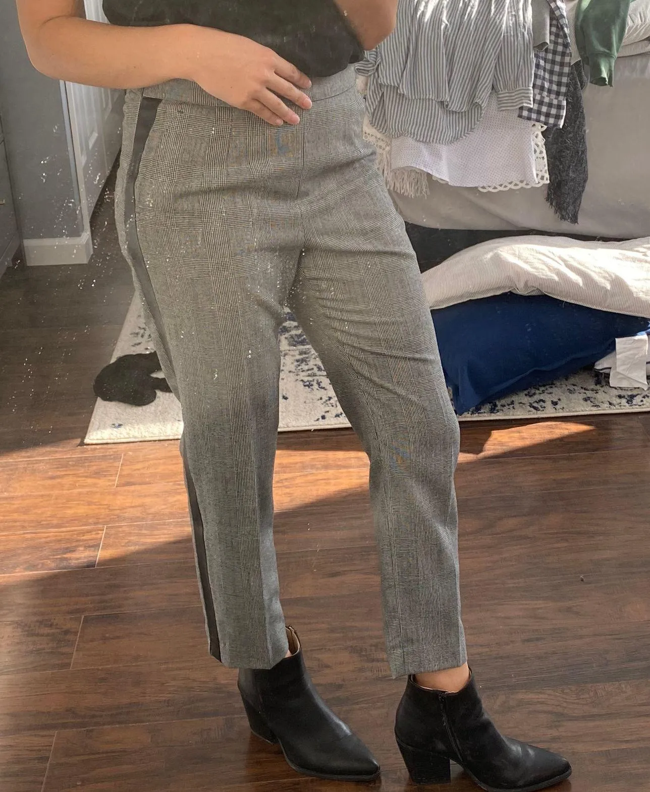 Wool And Leather Dress Pants - Image 5