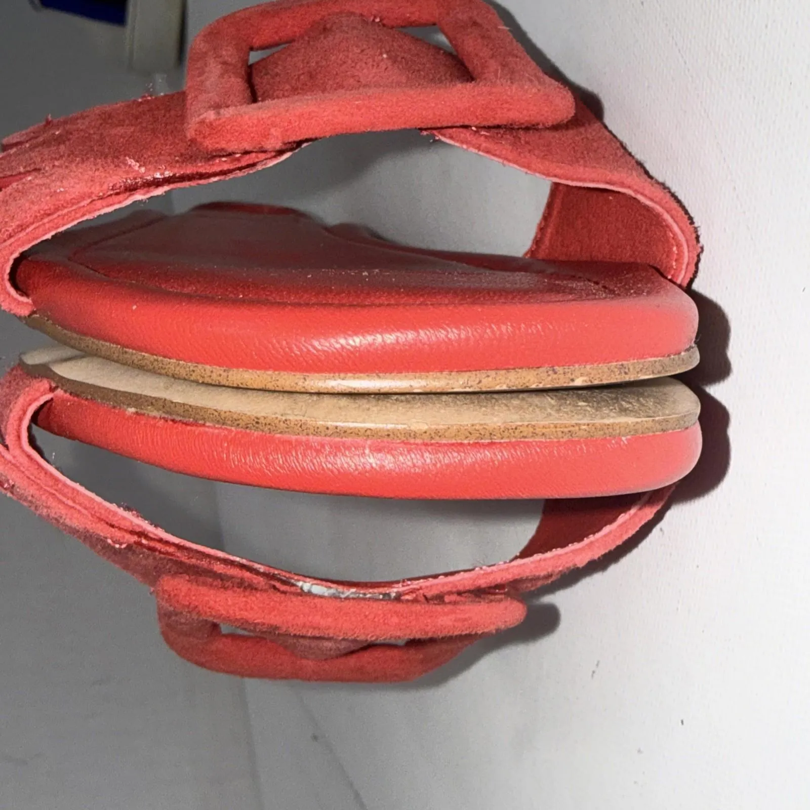 Birdies Kiwi Red Suede SlipOn Statement Flats Luxe Designer Chic Comfort Shoes 8 - Image 11