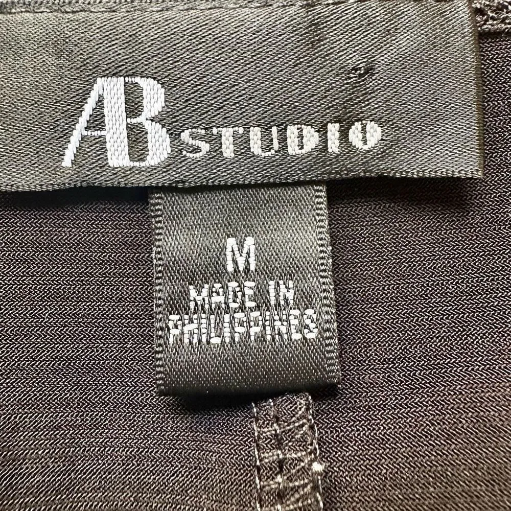 AB Studio embellished black long sleeve top - Image 4